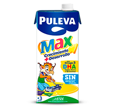 Leche Puleva Max sin lactosa, ideal para los niños.